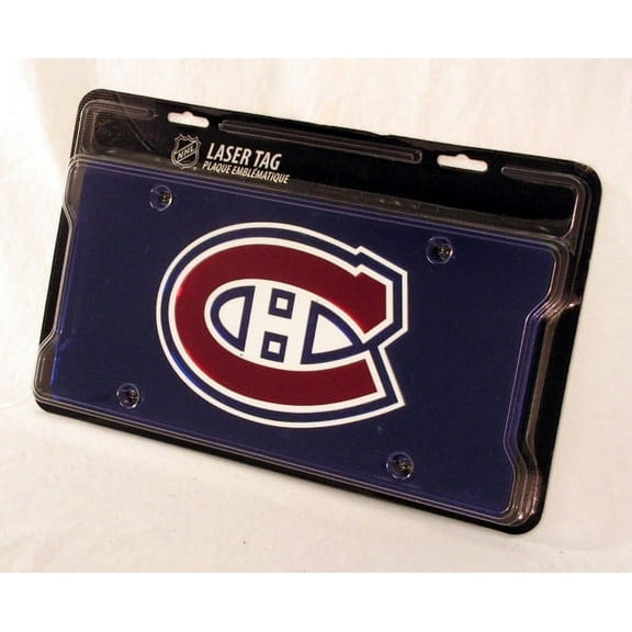 Montreal Hockey Canadiens Logo Mirror Look LASER License Plate
