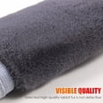 thumbnail image 5 of Mangas de rodilla para hombres Tirantes térmicos mullidos Calentadores de piernas Almohadillas de felpa de invierno Calentador Esquí Ciclismo Correr (Color: Gris, Talla : l), 5 of 5