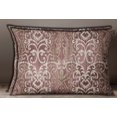 thumbnail image 2 of S4Sassy Geometric Print Cotton Poplin 2 Pcs Brown Pillow Sham Rectangular Cushion Cover-12 x 18 Inches, 2 of 4