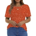 thumbnail image 6 of Fantaslook Blouses for Women Pleated Short Sleeve Tunic Tops Dressy Casual Summer Shirts, 6 of 10