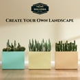 thumbnail image 2 of Wallowa Rectangular Planter Box for Outdoor or Indoor Plants 30"x 10"x24"H inches Aqua Blue, 2 of 6