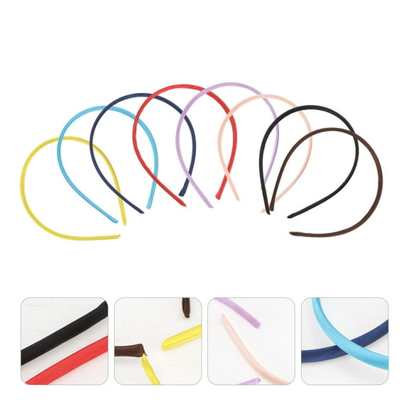 BESTYASH Simple Hairbands Assorted Color Comfortable for All Ages and Styles 8Pcs