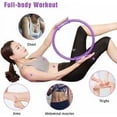 thumbnail image 4 of Pilate Ring, Body Sculpt Resistance Training Pilate Ring, Gymnastic Rings with Non-Slip Handle, for Toning Thighs, Abs and Legs, Thickness 3cm, Diameter 37cm, 4 of 5