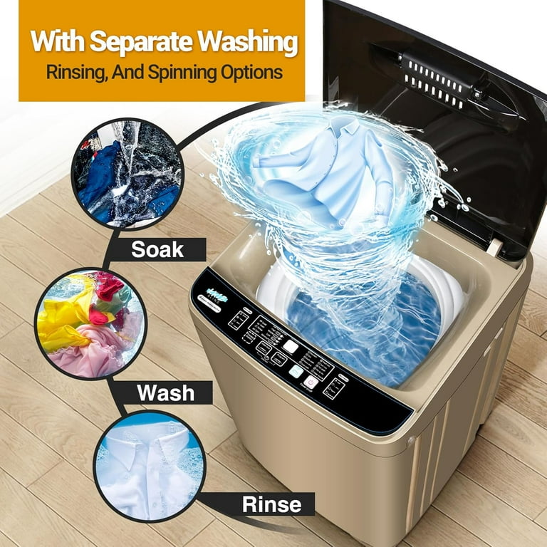KCPOLRE Portable Washing Machine, lbs Full-Automatic Small