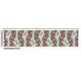 thumbnail image 2 of Ambesonne Floral Fabric by the Yard Upholstery, Flower Butterfly Silhouettes, 3 Yards, Pale Blue Coral, 2 of 4