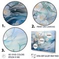 thumbnail image 3 of Designart "Frozen Fluid Art" Snow Canvas Art Print, 3 of 7
