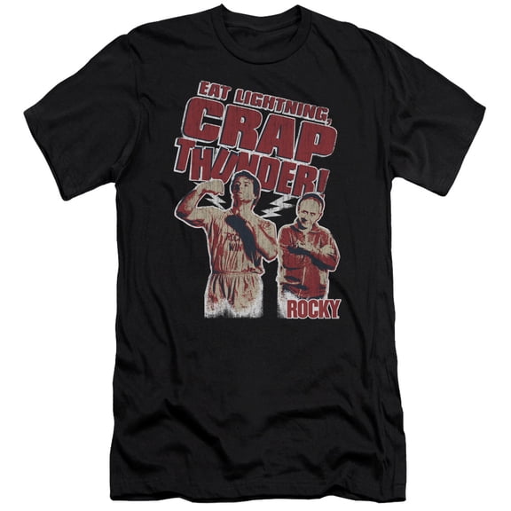 Rocky Eat Lightning Adult 30/1 T-Shirt Black