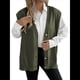 thumbnail image 2 of Chaleco de Punto Sin Mangas para Mujer, con Cuello en V, Botones, Informal, Holgado, para Otoño e Invierno. Verde Talla Única, 2 of 9