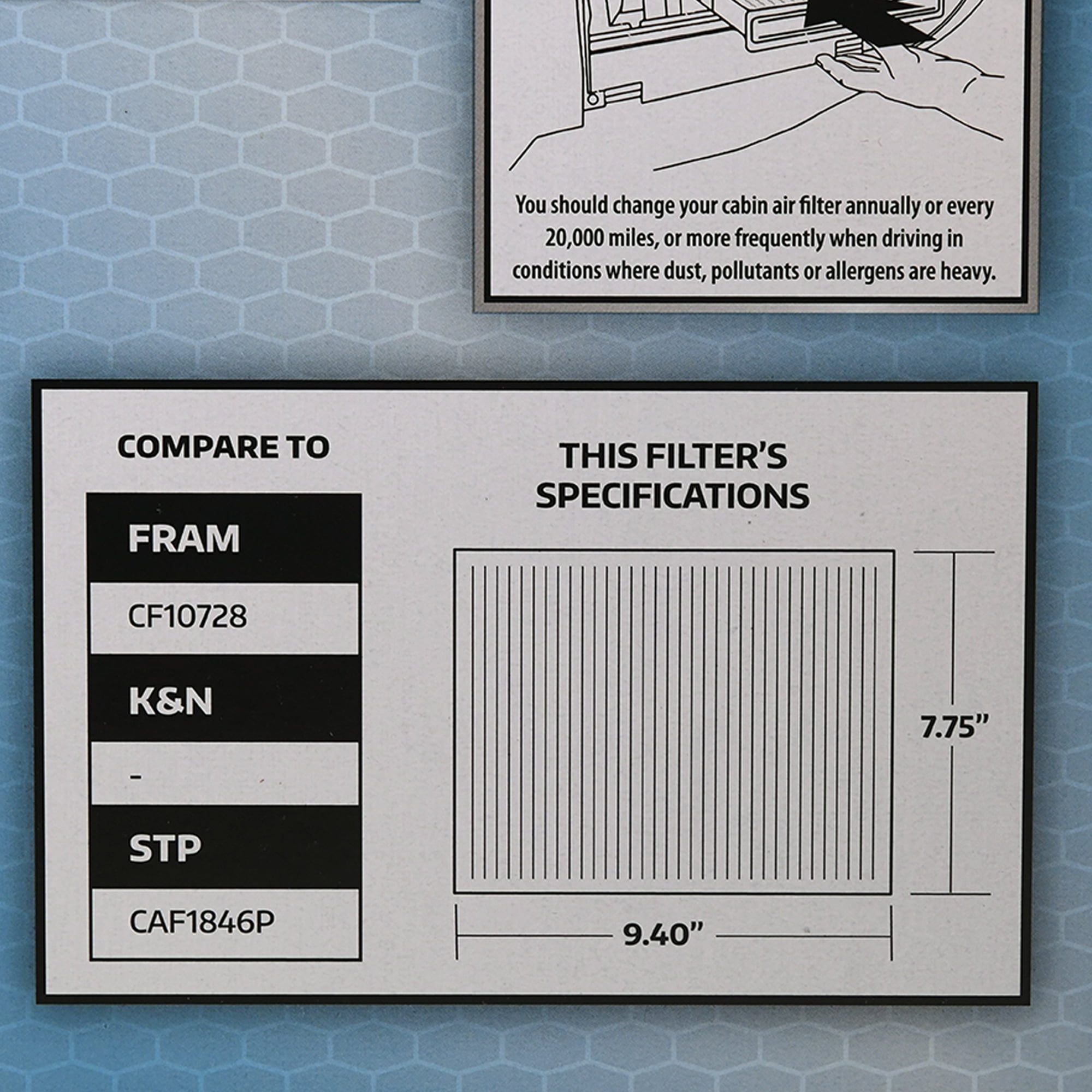 Supertech Cabin Air Filter 6005 Replacement Air Dust Filter For