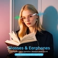 thumbnail image 4 of Gafas inteligentes GenXenon GS03-C Bluetooth 5.3 con filtro de luz azul, 4 of 9