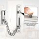 thumbnail image 3 of Security Chain,304 Stainless Steel Door Chain,door Chain Lock With Screws,brushed Chrome Silver, 3 of 5