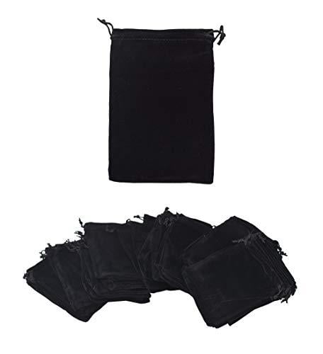 4x5 Jewelry Pouches Velour Velvet Gift Bags Pack of 25 PCS 10 Colors Available