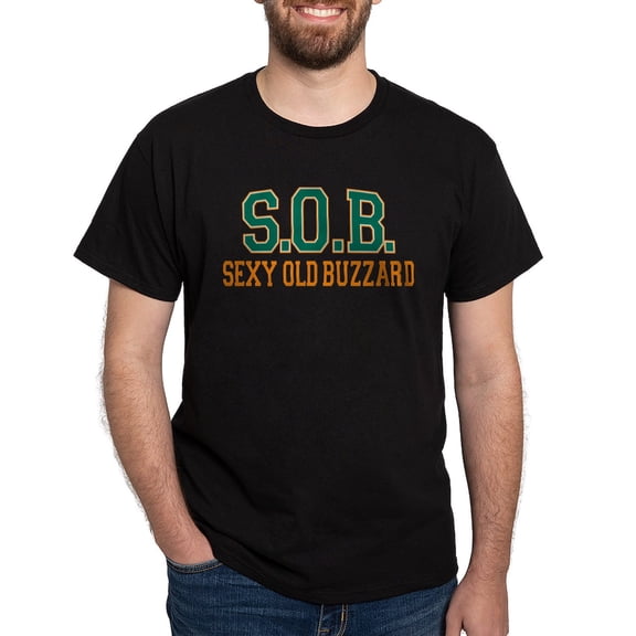 CafePress - Sexy Old Buzzard Retirement Dark T Shirt - Men's Classic Graphic Cotton T-Shirt