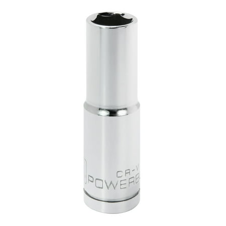 UPC: 0028907054452 | Powerbuilt 1/2 Inch Drive x 14 MM 6 Point Deep Socket – 642208
