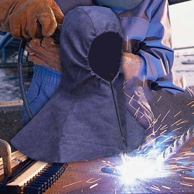 Capucha protectora para soldar, gorro de soldador, casco de soldadura reutilizable, cómodo, lavable, aislamiento térmico, chal de soldadura, sombrero,