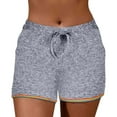 thumbnail image 3 of REALiKUN Yoga Shorts for Women Cotton Summer Casual Low Rise Drawstring Athletic Shorts Slim Soft Lounge Shorts with Pockets, 3 of 7