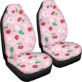 thumbnail image 3 of XYZCANDO Car Seat Covers Polyester Car Seat Covers Front Set Carseat Covers All Seasons Use Breathable Sedan Van, Cherry Blossom Pink, 3 of 10