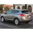 thumbnail image 2 of Rvinyl Pillar Post Window Trim Compatible with Nissan Rogue 2008-2013 - Aluminum (Brushed Black), 2 of 10