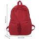 thumbnail image 3 of mochila retra Bolso casual unisex de lona de gran capacidad para mujeres y hombres al aire libre (rojo), 3 of 8