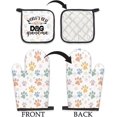 thumbnail image 6 of Dog Grandma Gifts Oven Mitts and Pot Holders Sets, Gifts for Dog Grandma, Dog Paw Kitchen Decor Accessories Sets, World’s Best Dog Grandma Heat Resistant Oven Glove Potholders for Kitchen, 6 of 6
