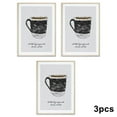 thumbnail image 3 of Injueey 3 piezas de arte de la pared decoración pinturas taza de café sin marco extraíble obras de arte sala de estar dormitorio accesorios Decoración del hogar, 3 of 6