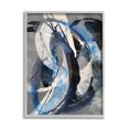 thumbnail image 2 of Stupell Industries Aquatic Themed Fluid Abstraction White Blue Paint Swirls,11 x 14,Designed by K. Nari, 2 of 5