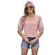 thumbnail image 3 of Camisa de Corta Abullonada para Mujer, Top de Verano, Rosa, XXL, 3 of 6