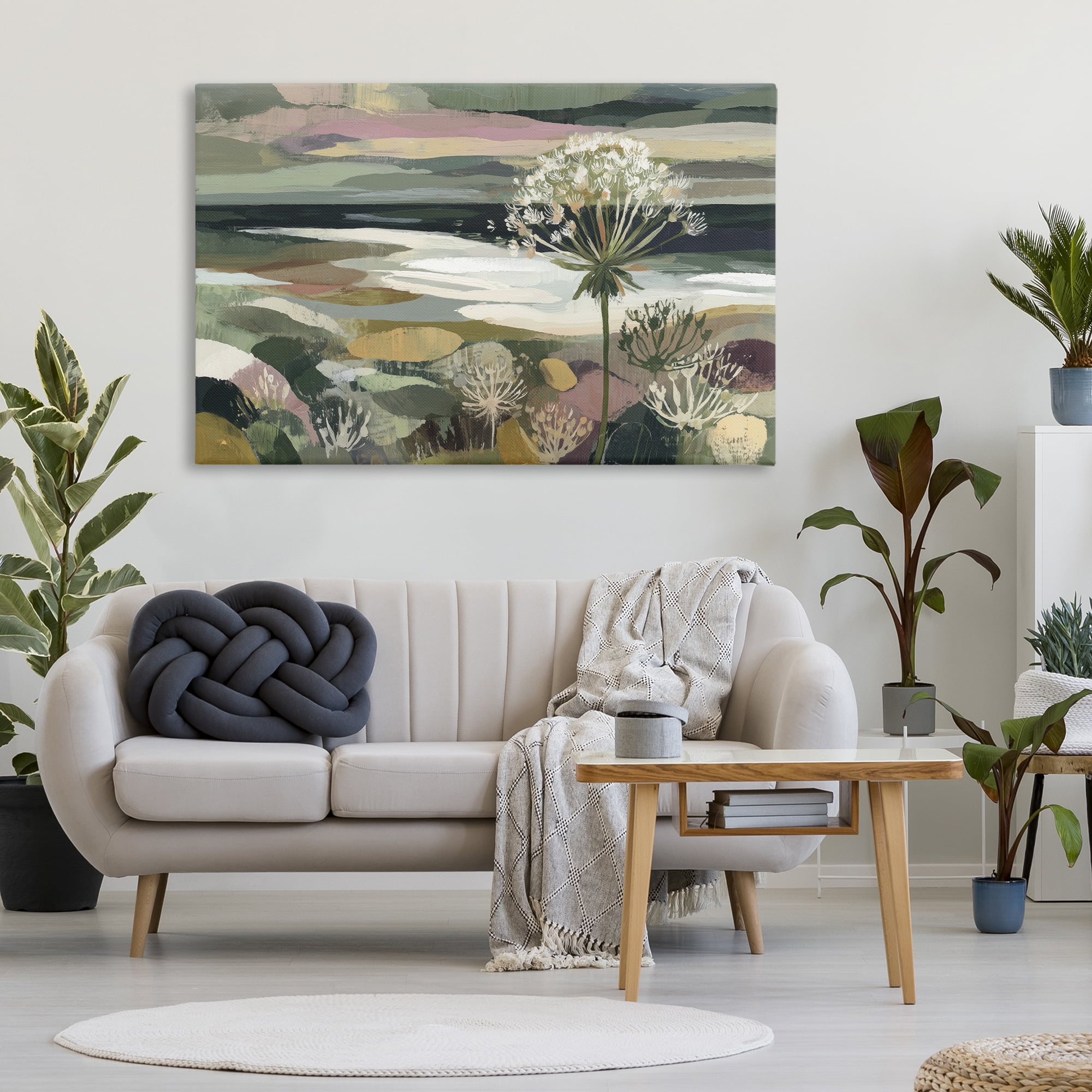 Stupell Industries Dandelion in Misty Meadow Canvas Wall Art, design by Chromatic Storm Studio