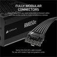 thumbnail image 2 of Corsair RMe RPS0216 850W Power Supply - Black - Internal - 120 V, 230 V Input - 3.3 V, 5 V, 12 V, 5 V SB Output - 850 W - PCI Express Connector 5.1 - 1 Fan(s) - NVIDIA SLI Supported - 90% Efficienc..., 2 of 7
