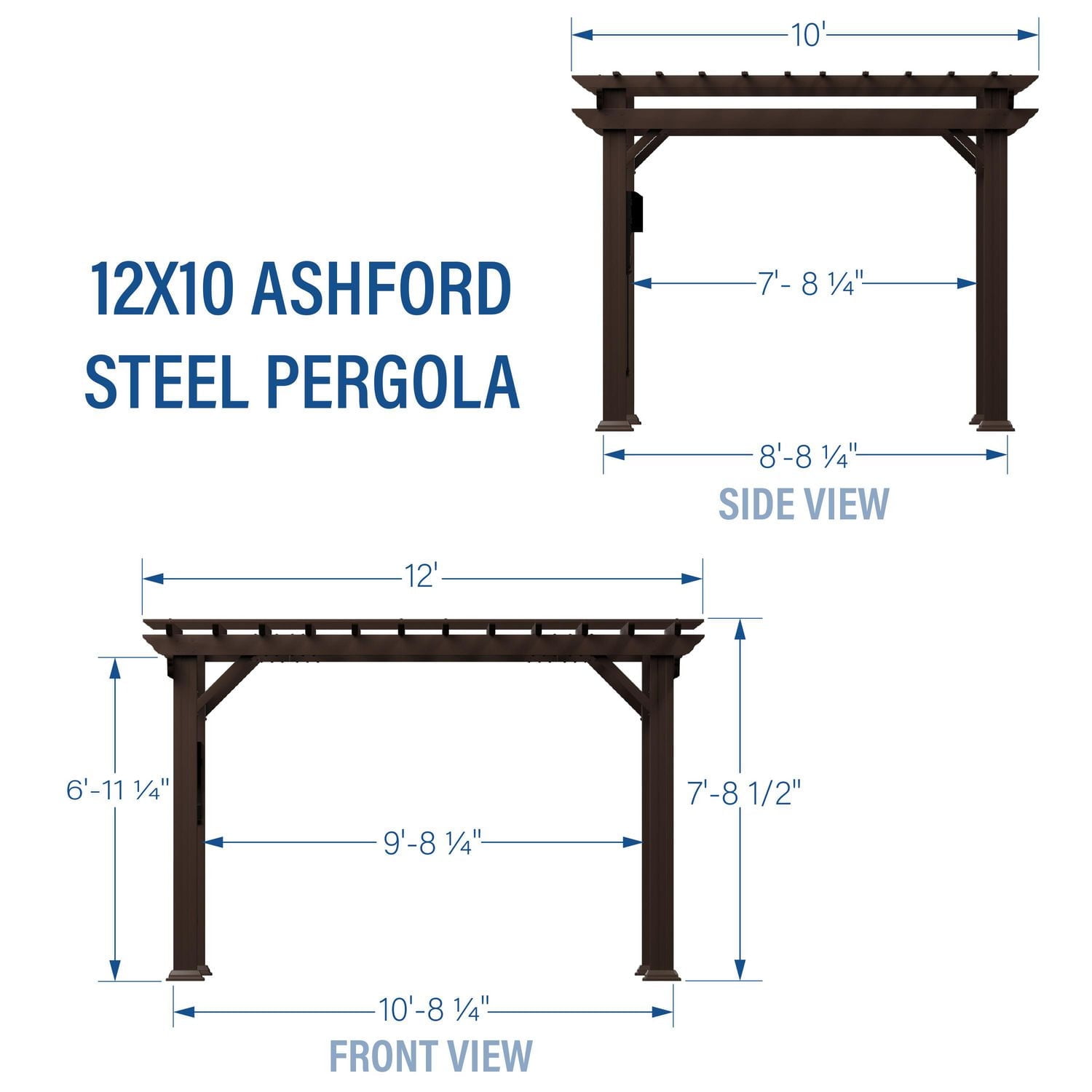 Pergola en cèdre Ashford 12' x 10' Backyard Discovery