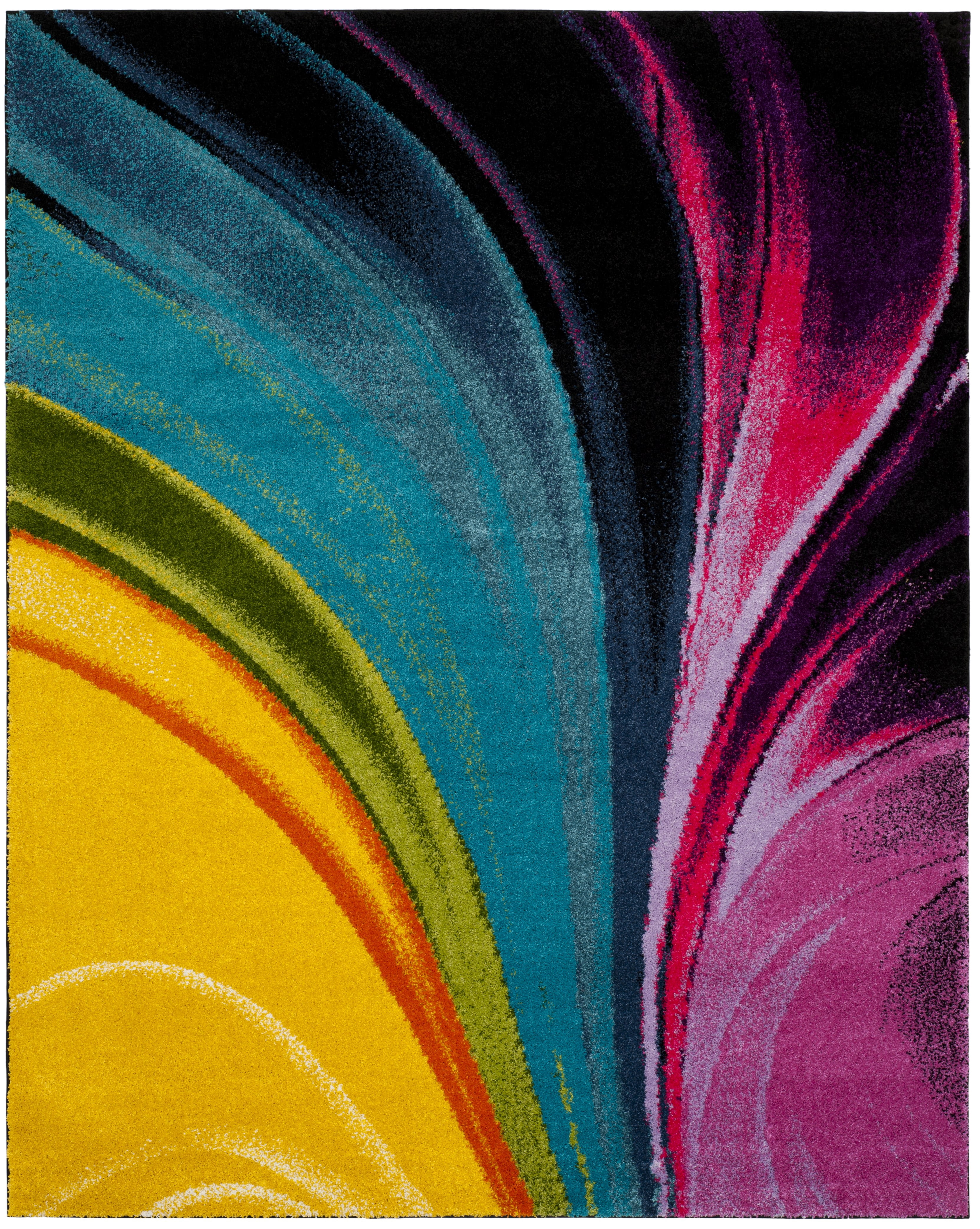 Safavieh Fiesta Dalach Abstract Shag Area Rug, Multi, 9' x 12'