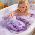 thumbnail image 4 of Kids Bath Bombs, Handmade Chocolate Shape Bubble Bath Fizzies, Purple Sea-Themed Bath Soaks, 170 g, 1 Count, Relaxing Aroma, 4 of 6