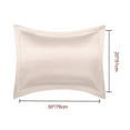 thumbnail image 5 of Unique Bargains 2-Pack Satin Pillow Shams Queen Size 20" x 30" Light Tan, 5 of 8