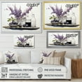 thumbnail image 4 of Designart "violet Beige Minimalism Balance And Contrast Pottery" Abstract Still Lifes Floater Framed Canvas Wall Art, 4 of 7