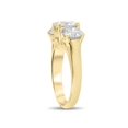 thumbnail image 3 of 5 ct Diamond 3 Stone Round Eng Solitaire Enagement Ring 14K Yellow Gold, 3 of 4