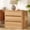 natural4, variant on Nightstands, 3-Drawer Arched End Table With Charging Station