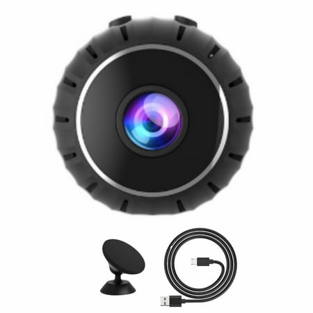 TAPDRA Compact Round WiFi Camera for Comprehensive Surveillance Nanny Cam Pet Cam Doorbell Cam Uses