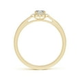thumbnail image 2 of ANGARA Natural Style Cushion Diamond Halo Engagement Ring in 14K Yellow Gold for Women (Size-4mm| Color-K| Clarity-I3) | April Birthstone, Anniversary, Jewelry Gift for Women | Natural Diamond Ring, 2 of 9