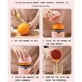 thumbnail image 5 of Hand Juicer 2 in 1, Manual Citrus Squeezer - Lemon, Lime, Grape, Orange, Watermelon, Manual Juicer with Strainer Container, 5 of 9