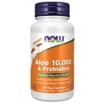 thumbnail image 1 of Supplement Now Foods Aloe 10,000 y probióticos 60 cápsulas, 1 of 4