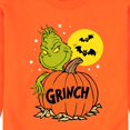 thumbnail image 3 of The Grinch  - Grinch And Pumpkin  - Mens Crew Fleece, 3 of 6