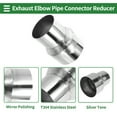 thumbnail image 4 of Unique Bargains 3.15" OD to 4" OD Mandrel Exhaust Bend Elbow Concentric Reducer Pipe Adapter, 4 of 7