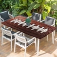 thumbnail image 2 of American Football Laces Table Cloths for 5 Foot Rectangle Tables, Classic Rugby Sports Patio Waterproof Elastic Fitted Tablecloths, Washable Rectangular Table Cover for Camping, 2 of 8