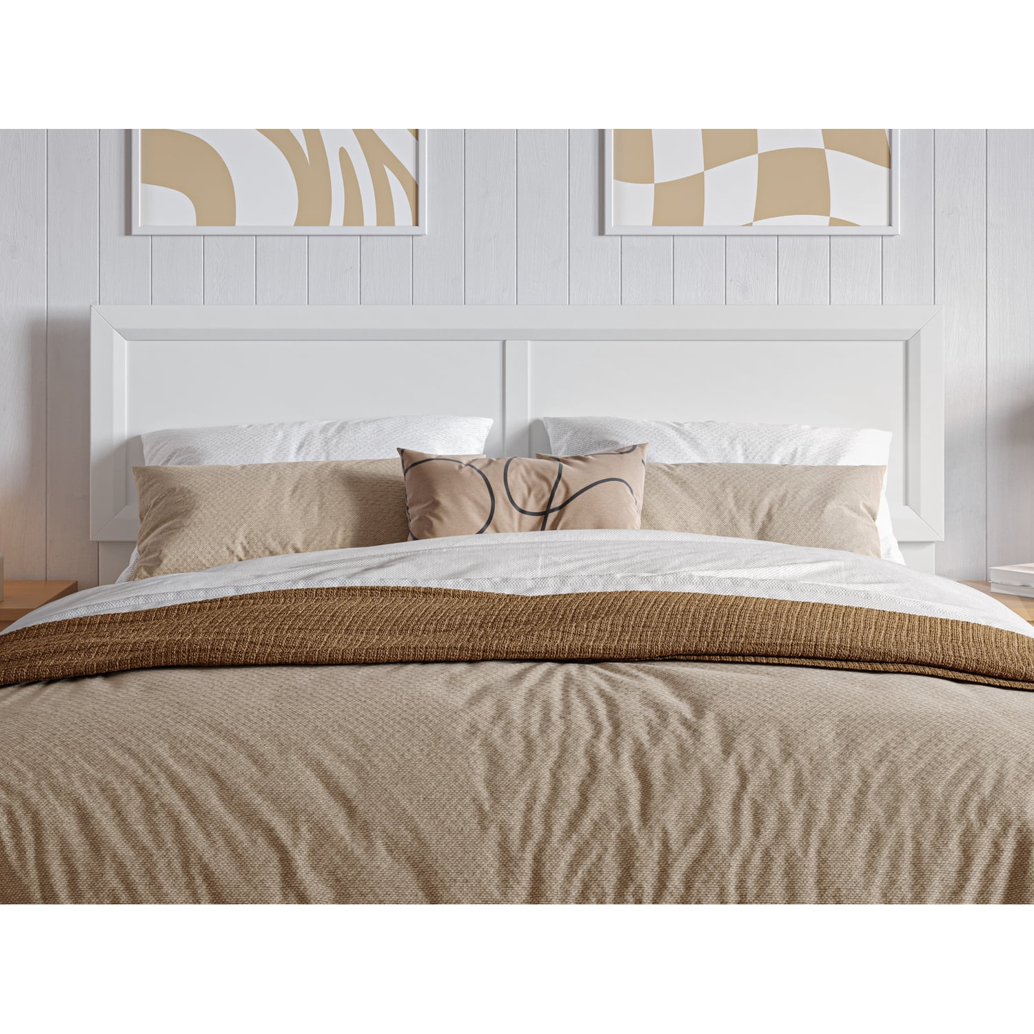 AFI, Sophia Full Solid Wood Headboard, White