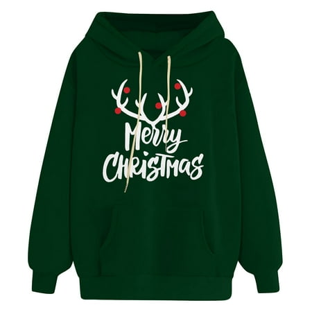 

CAICJ98 Christmas Satin Pajamas Women Women Farm Fresh Christmas Plaid Trees Sweatshirt Xmas Tree Graphic Funny Holiday Pullover Top Green XL