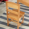 thumbnail image 6 of KidKraft Wooden Rectangular Table & 2 Chair Set for Kids, Espresso, for Age 5+ Years, 6 of 11