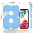 thumbnail image 3 of REV. LANG Cold Ice Pack Brick Reusable Long Lasting Cool Slim Thin Freezer Pack Cooler for Lunch Boxes Bag (200g, Set of 5）, 3 of 8