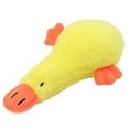 thumbnail image 3 of Dog Plush Squeak Stuffed Puppy Chew Toy Soft Hide and Seek for Teeth Cleaning White Duck-style, 3 of 3