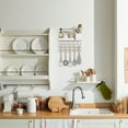 thumbnail image 1 of Tineasur 1Set Plastic Pegboard Wall Organizer White Board with Hooks for Convenient Kitchen Bathroom Storage, 1 of 8