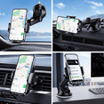 thumbnail image 3 of YOOVEE Universal Car Phone Holder with Adjustable Rotation for 4-7 Inch Phones, Dashboard, Windshield & Air Vent Mount, 3 of 9
